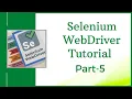 Java Training for Selenium WebDriver Selenium WebDriver Tutorial Part 5