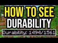 How To Show Item Durability In Minecraft Bedrock Java