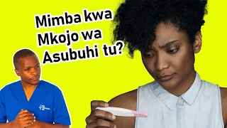 je mkojo wa kupima mimba ni asubuhi tu mkojo wa mimba ni asubuhi mchana usiku au muda wowote 