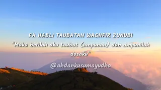 Download Lirik Sholawat yang lagi Viral di Youtube Fa Habli Taubatan Waghfir Zunubi MP3