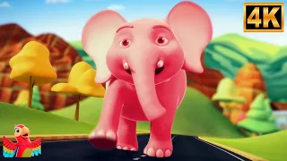 Ek Mota Hathi In Pink Color, हाथी वाला कार्टून, Machali Jal Ki Rani + More Hindi Rhymes For Kids