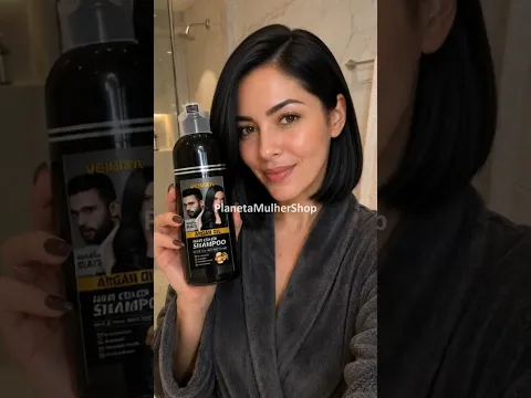 Shampoo escurece fios brancos como mágica sem amônia