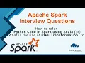 How to refer Python Code in Spark using Scala or What is the use of PIPE Transformation - English