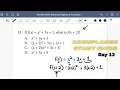ACCUPLACER Math Test Prep Day 13 - Advanced Algebra Functions F x values