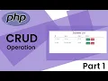 CRUD Operation With Vanilla PHP and MySQL Part 1