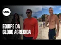 Lagu Equipe da Globo em Florianópolis é agredida ao gravar aglomerações na praia