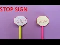 How to make a paper stop sign Origami Easy and Beautiful Paper Stop Sign