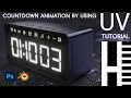 How to animate number countdown by using UV Blender 2 93