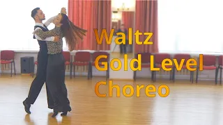 Waltz Gold Level Choreography | Backward Lock Step, Hover Corte