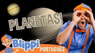Blippi Passa o Dia Aprendendo Sobre o Espaço!