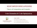 Code Generation Code Optimization TOC Compilers Unit 8-12 UGC NET Computer Science