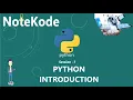 Welcome to NoteKode Python Introduction Python Beginners Learn Python Python by NoteKode