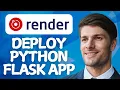 How To Deploy Python Flask Application On Render For Free