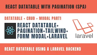 React Datatable with Pagination Modal CRUD - Create Read Update Delete