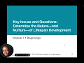 Chapter 1 Introduction to Lifespan Development
