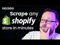 How to Scrape Shopify Stores With Python products json Fallback