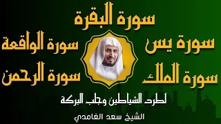 الشيخ سعد الغامدي تلاوة عذبة سورة البقرة سورة يس الواقعة الرحمن الملك لزيادة الرزق و البركة 