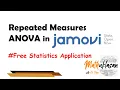 Repeated Measures ANOVA Data Analysis in Jamovi