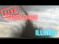 Derecho Tornado Chase Aftermath in Illinois Live Chase Archive