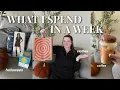 What I Spend in a Week | 28-year old who is trying to pay off debt and spend mindfully