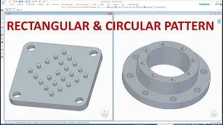 Solid Edge Tutorials How to use Rectangular and Circular Pattern