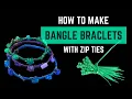 How to Make Boho Bangle Bracelets with Zip Ties - Easy DIY Tutorial