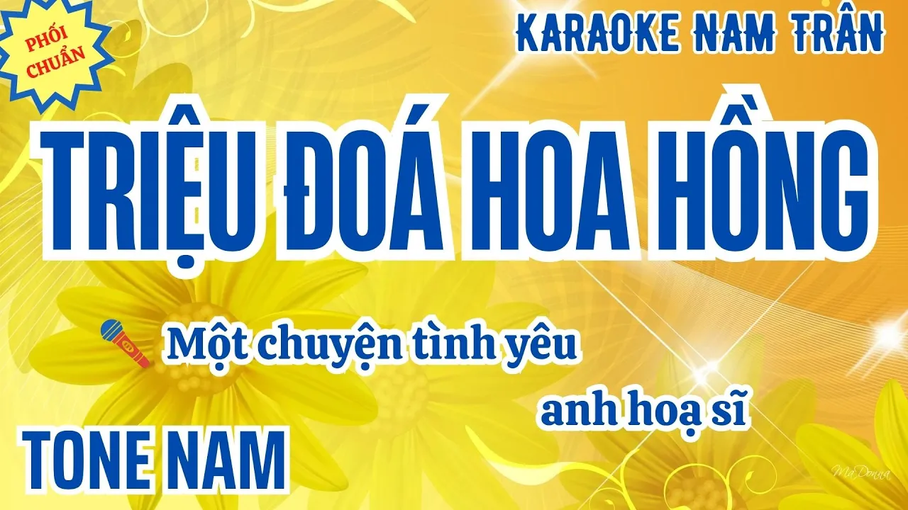 Karaoke Triệu Đoá Hoa Hồng Tone Nam | Nam Trân