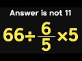 66 5 Only 5 can solve this math problem Simplify algebraic expression