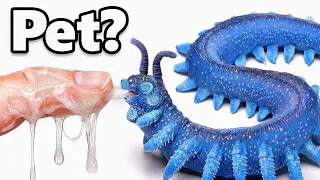 i got a pet alien worm spits slime 