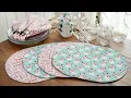 How to Make Oval Bosal Placemats a Shabby Fabrics Sewing Tutorial
