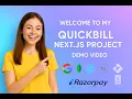 QuickBill - A Complete Billing Invoice System Full Project Demo Next js MongoDB Razorpay