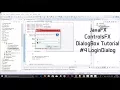 JavaFX ControlsFX DialogBox Tutorial LoginDialog