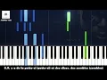 Ninho - Promo feat. Damso - Piano Tutorial Instrumental Paroles (Aupiano.fr)