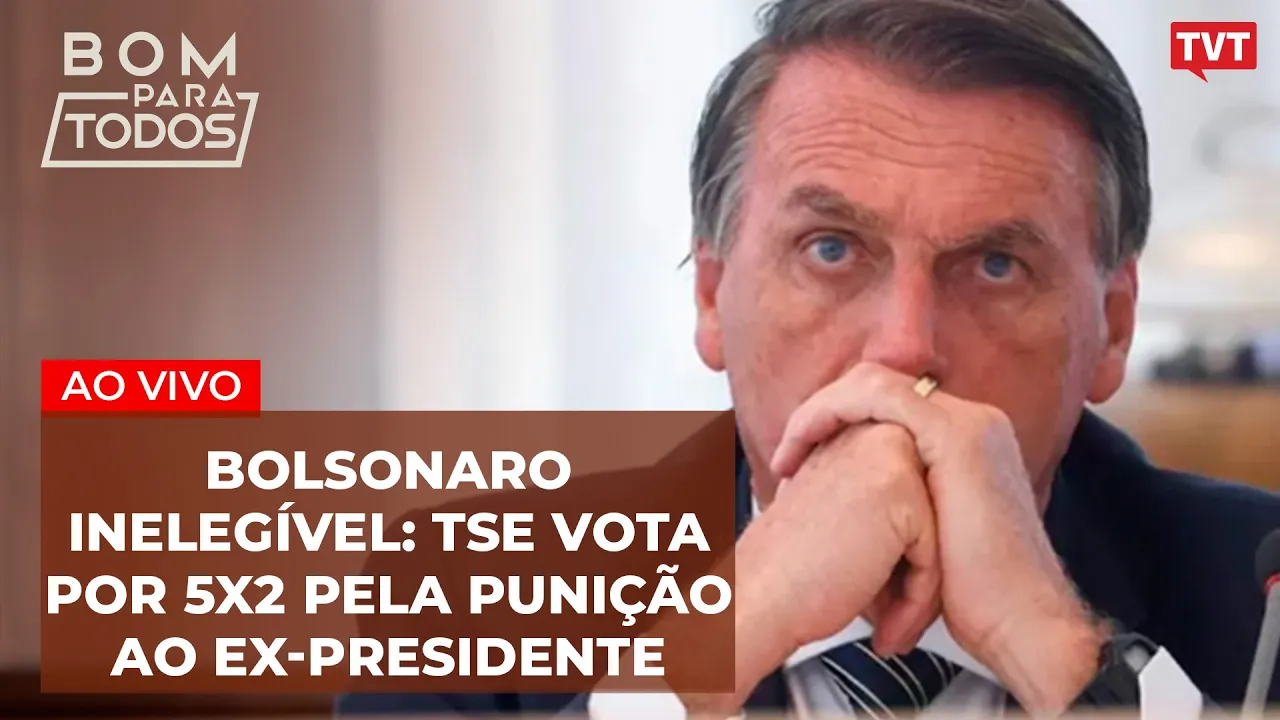 Bolsonaro inelegível por 8 anos; TSE vota por 5x2 pela punição ao ex-presidente