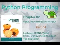 Chapter 02 Input Processing and Output Part 04
