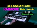 Download Lagu GELANDANGAN  - Rhoma Irama | KARAOKE Nada Wanita, HD