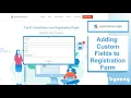 Add custom fields to the user profile and allow the user to update after logging in
