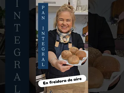 PAN en freidora de aire 100% HARINA INTEGRAL