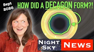 A DECAGON shaped storm raging on Saturn | Night Sky News September 2026