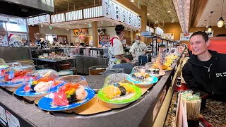 50 Conveyor Belt Sushi in Japan - Waited in Line for 1 Hour