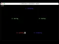 Simulation of the dining philosophers problem