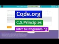 Creating Functions Lesson 5 14 Tutorial with Answers Code org CS Principles