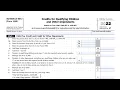 Credit Limit Worksheet B Walkthrough Schedule 8812