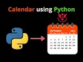 How to Create a Calendar Module in Python IDLE Using a Python Code Raghu-Infosoft