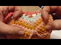 Tunisian Crochet Double Slip Stitch Decrease