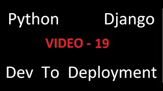 Python Django Dev To Deployment Project Based Course - Django Postgres Setup Migrate