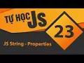 Tu hoc JavaScript - Bai 23 JS String