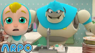 Cleaning Goes WRONG!!! 🤖 + More Funny Cartoons for Kids | Arpo the Robot Fun Adventures