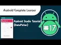 Android Studio Tutorial DatePicker