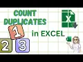 How To Count Duplicates In A List Excel Tip